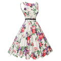 Vestido Vintage Floral Estilo Rockabilly