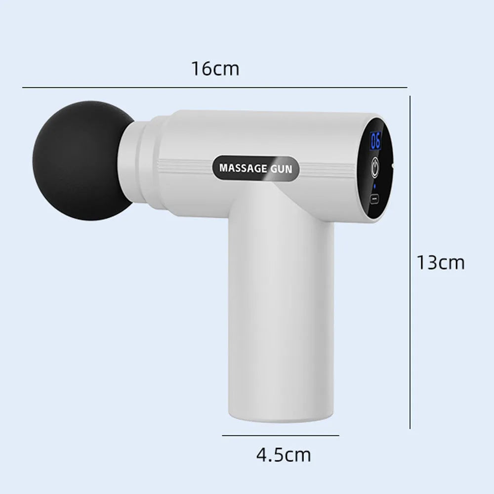 Mini Pistola de Massagem Muscular Recarregável