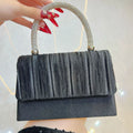 Luxury Handbags Women Bags Designer Evening Bags 2025 Fashion Shoulder Bags Dinner Party Purse Metal Handle Pouch Sac