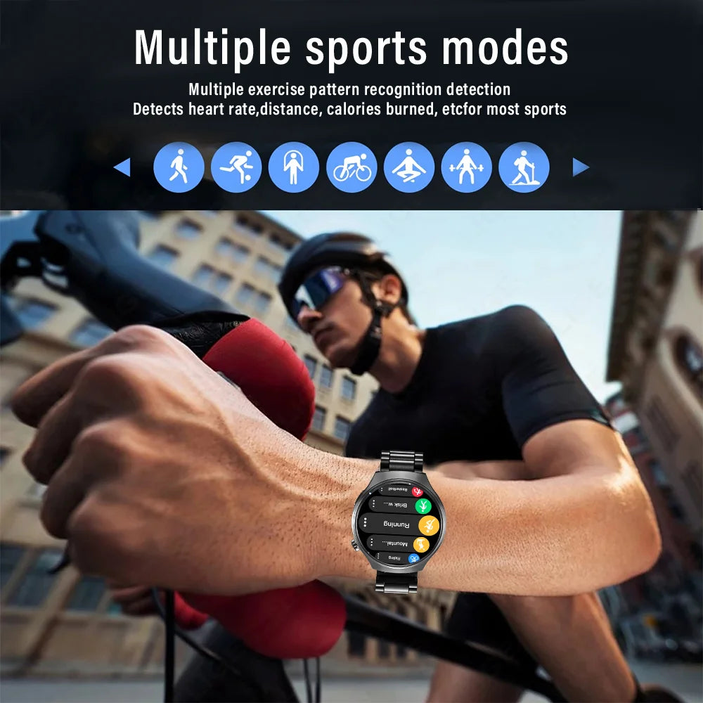 Smartwatch Premium com Chamadas Bluetooth e Monitorização da Saúde