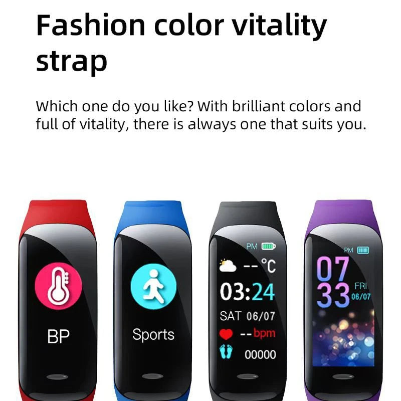 SmartWatch C1 Fitness com monitorização da saúde