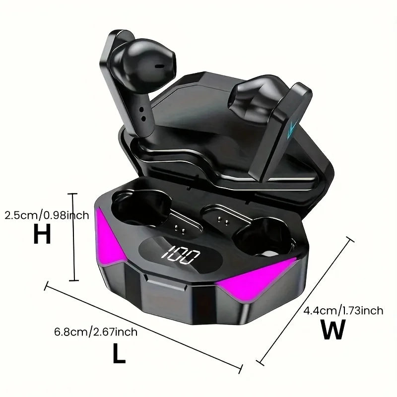 Auriculares Bluetooth X15 TWS Gaming LED