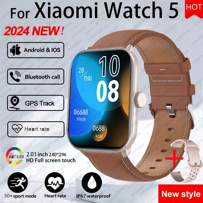 Smartwatch AMOLED com Chamadas Bluetooth, GPS e Monitorização da Saúde