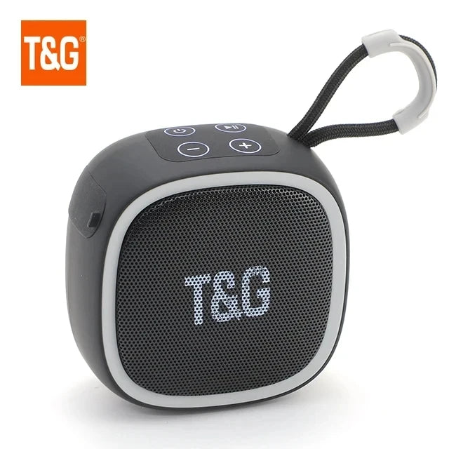 Coluna Bluetooth Portátil T&amp;G – Som Estéreo, Rádio FM e Bluetooth 5.3