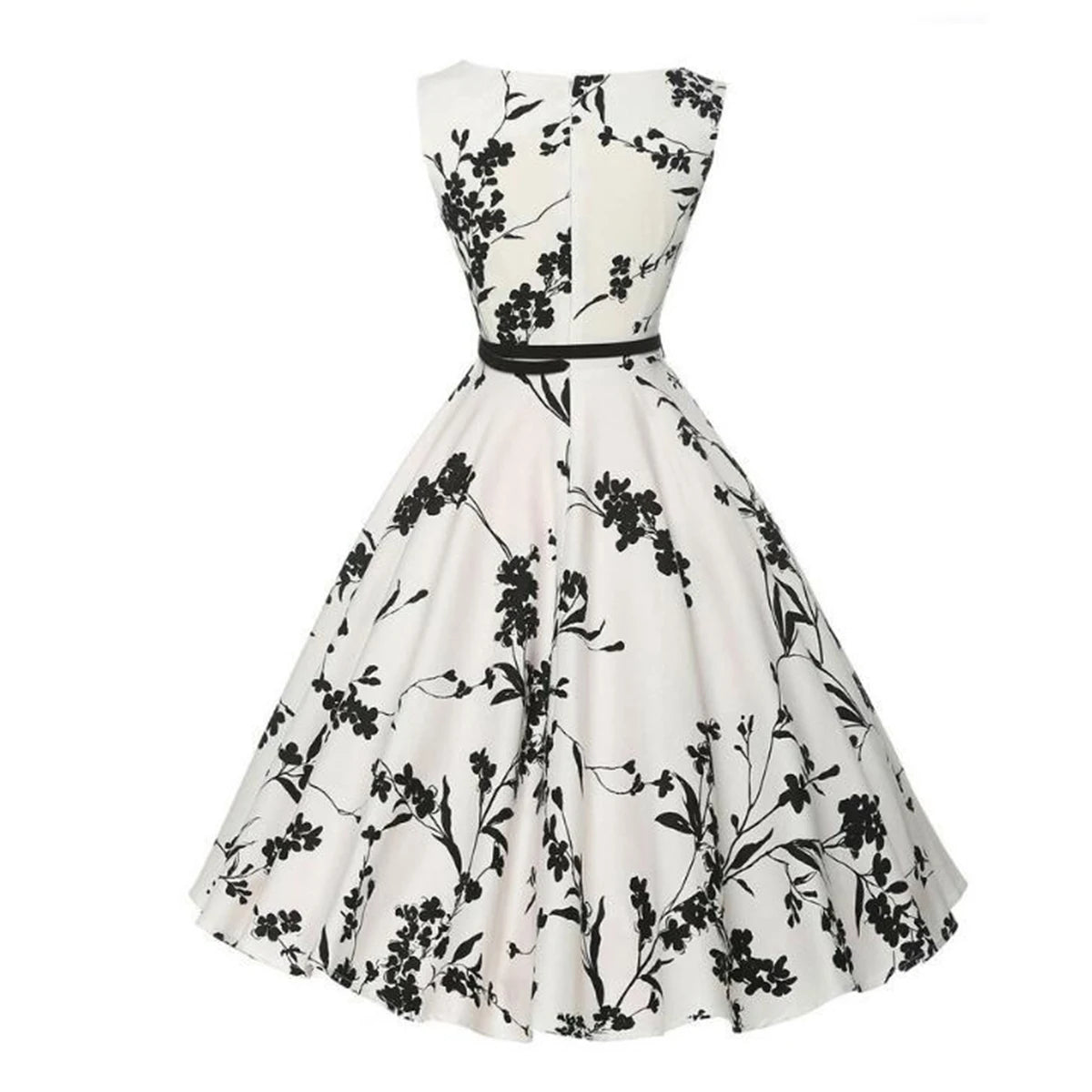 Vestido Vintage Floral Estilo Rockabilly