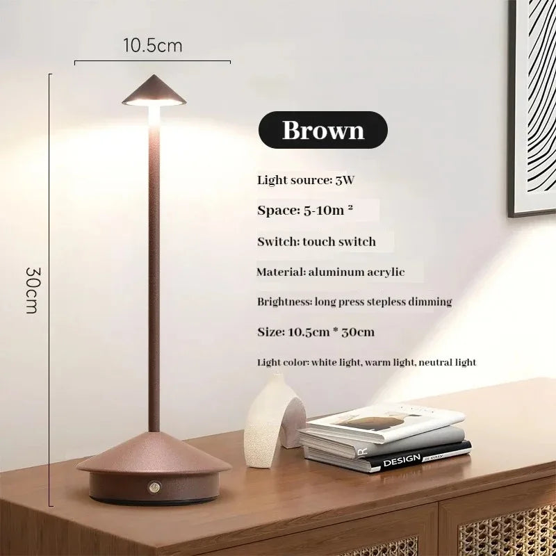 Candeeiro LED Recarregável Sem Fios Premium – Toque Tátil | Auvenza