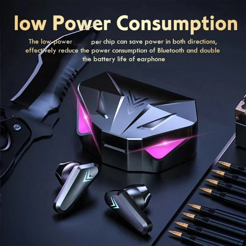 Auriculares Bluetooth X15 TWS Gaming LED