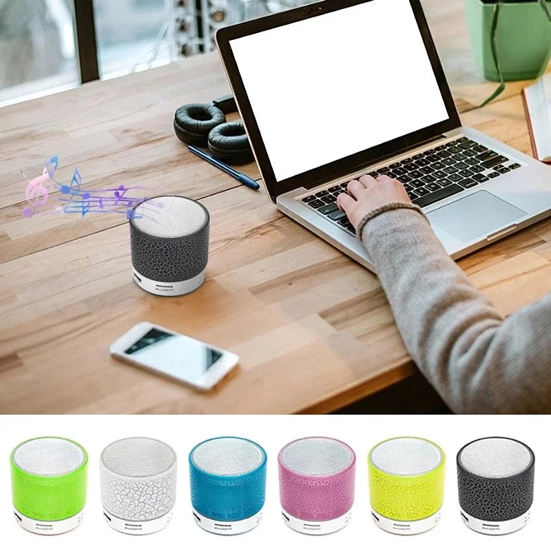 Bluetooth Mini Speaker Wireless Speaker Colorful LED TF Card USB Subwoofer Portable MP3 Music Sound Column For Car PC Smartphone