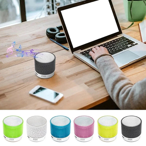 Bluetooth Mini Speaker Wireless Speaker Colorful LED TF Card USB Subwoofer Portable MP3 Music Sound Column For Car PC Smartphone