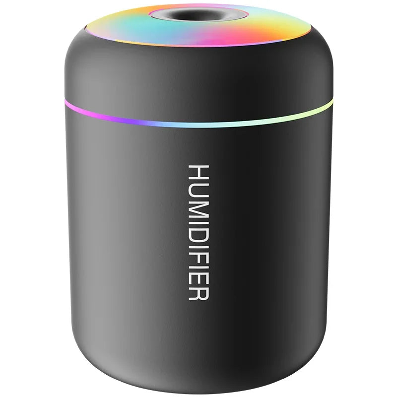 Humidificador Mini USB com Luz LED RGB – Difusor Aromático 180ML