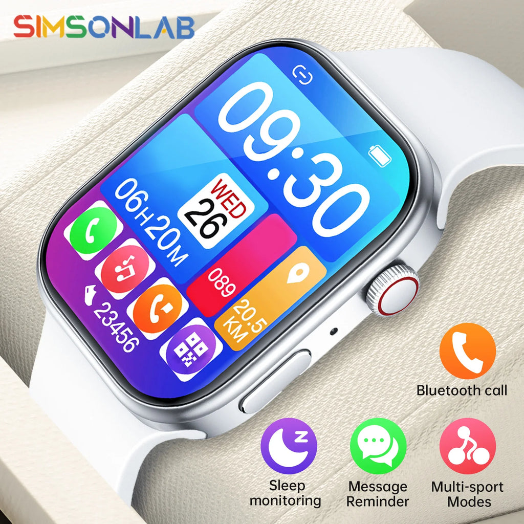 Smartwatch HD 1,83” com Chamadas Bluetooth e Monitorização do Sono.