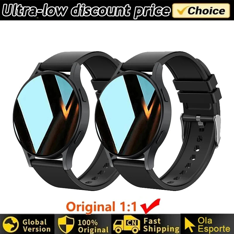 Smartwatch Elegante com Chamadas Bluetooth e Monitorização da Saúde