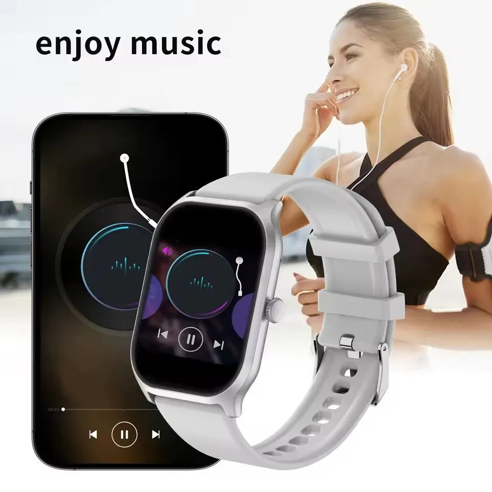 Smartwatch HD 2,01” com Chamadas Bluetooth e Monitorização da Saúde