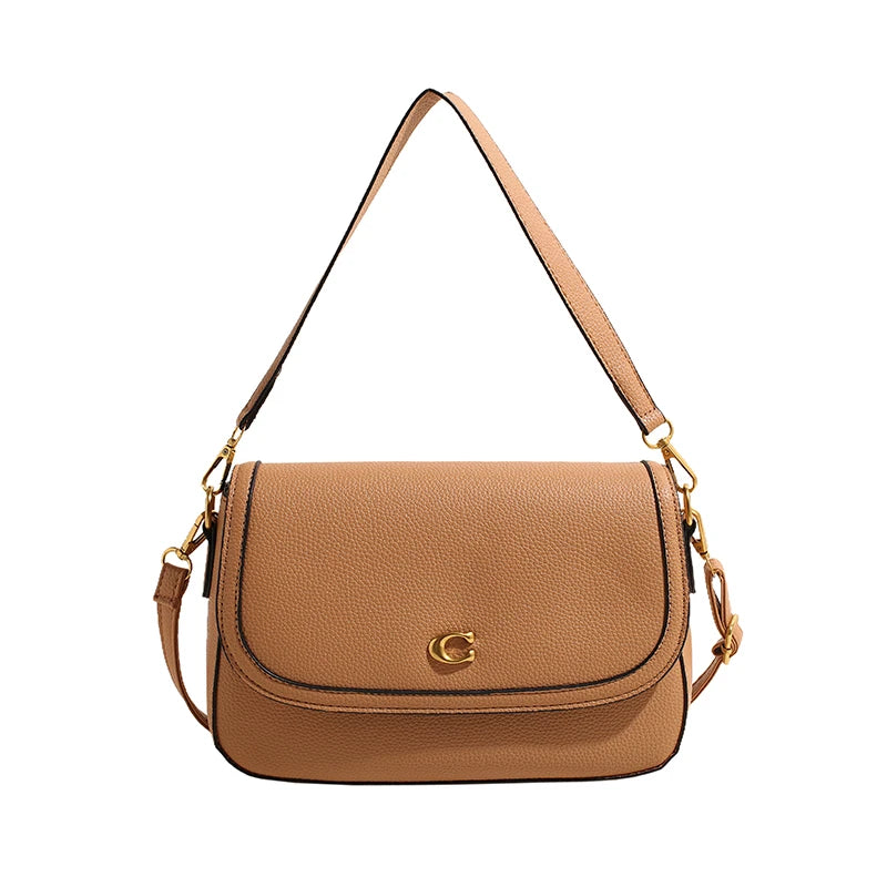 Luxury Women Elegant Leather Fashion Shoulder Bag High End Designer Tote Handbag For City Commuter Lifestyle Fashion