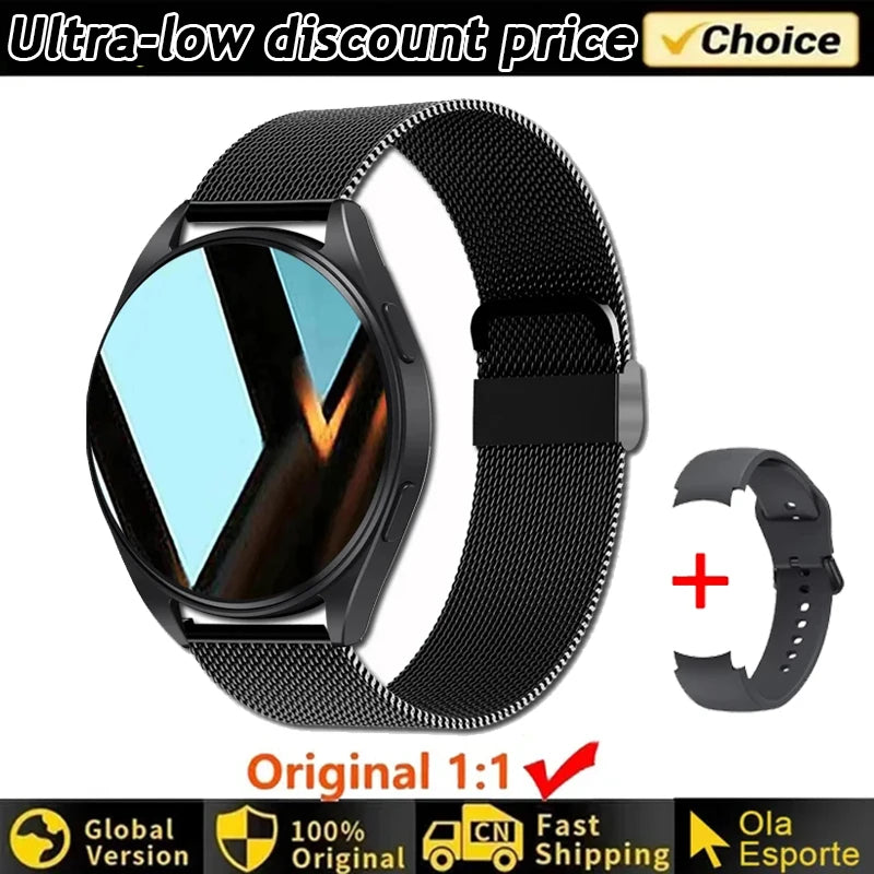 Smartwatch Elegante com Chamadas Bluetooth e Monitorização da Saúde