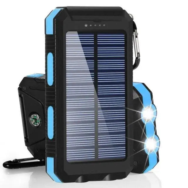 Power Bank Solar 80.000 mAh – Carregamento Rápido com Lanterna LED
