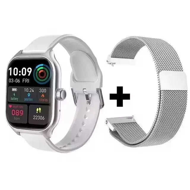 Smartwatch HD 1,83” com Chamadas Bluetooth e Monitorização da Saúde