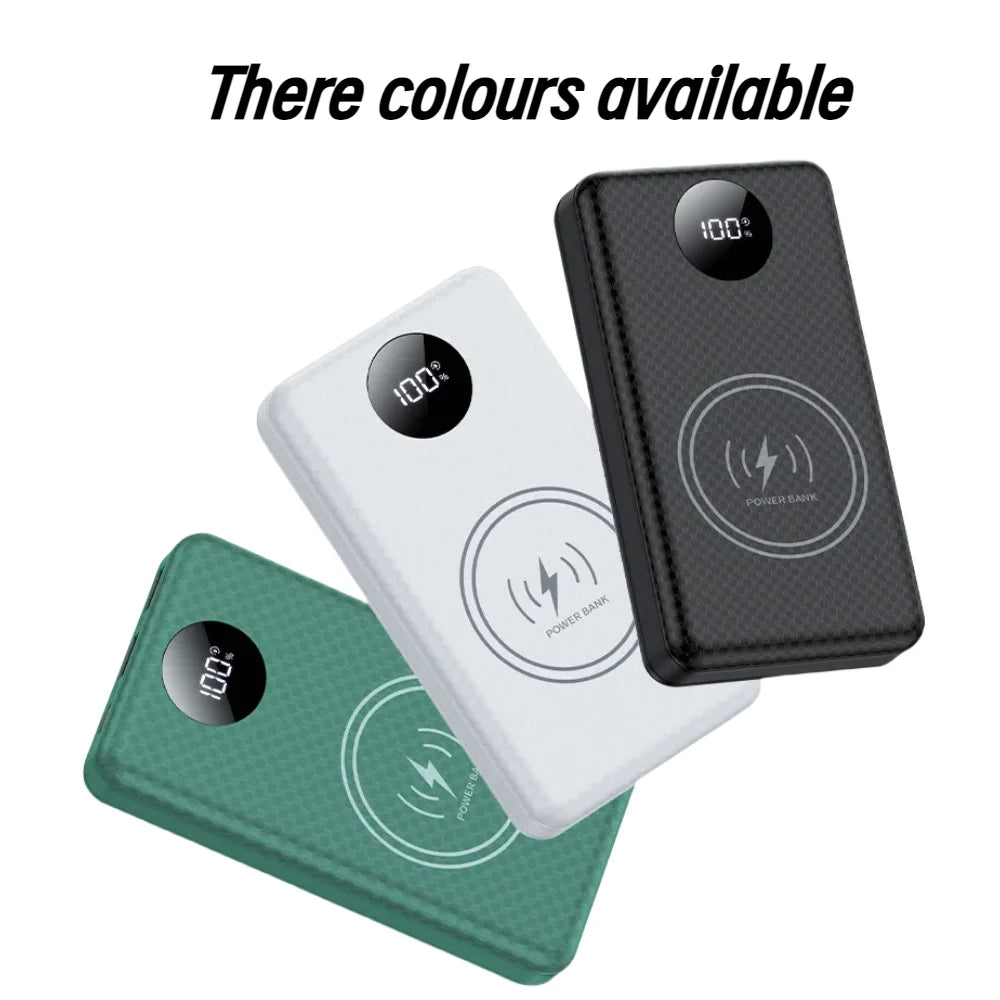 Power Bank Magnética 20.000mAh com Carregamento Rápido 22.5W e Carregamento Sem Fios