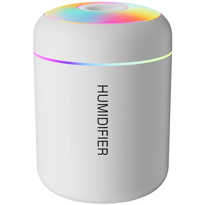 Humidificador Mini USB com Luz LED RGB – Difusor Aromático 180ML