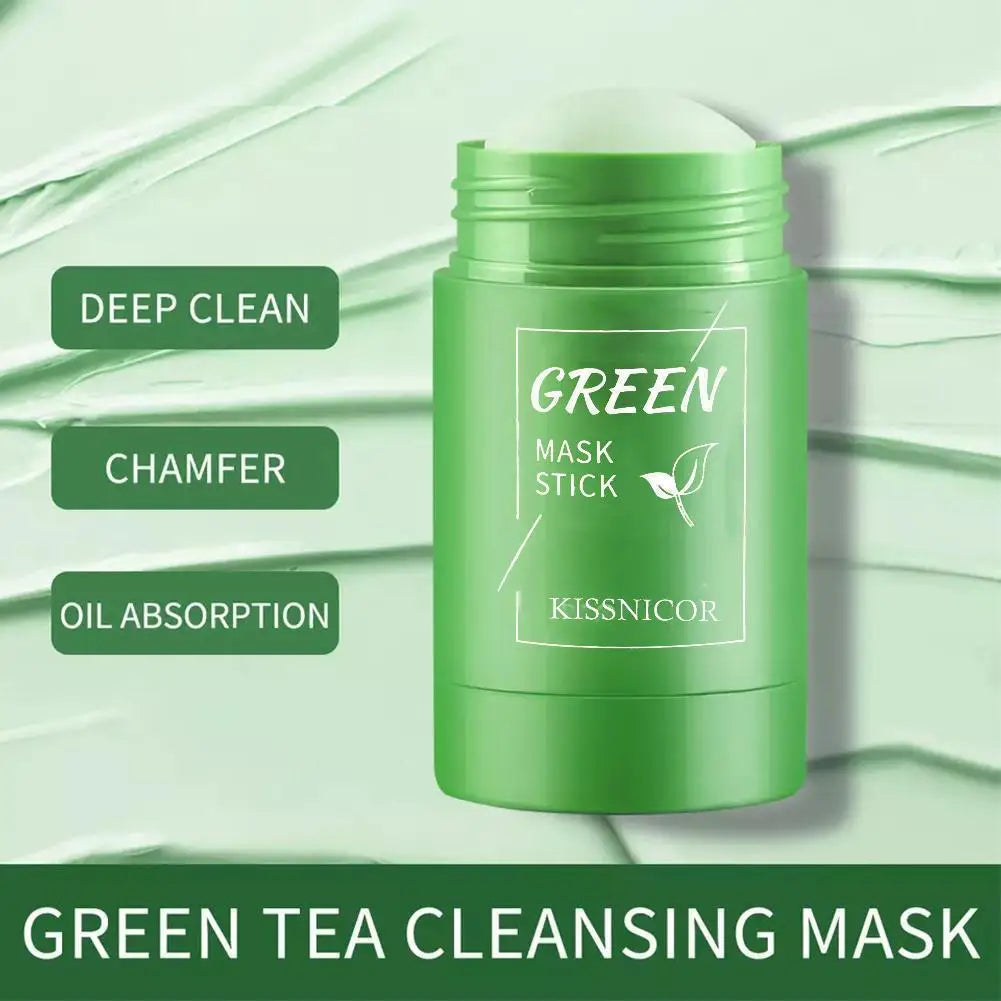 Máscara Facial em Bastão de Chá Verde – Limpeza Profunda