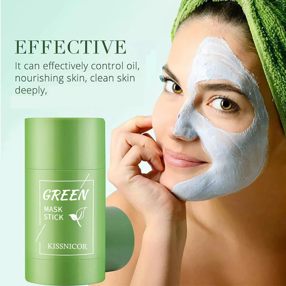 Máscara Facial em Bastão de Chá Verde – Limpeza Profunda