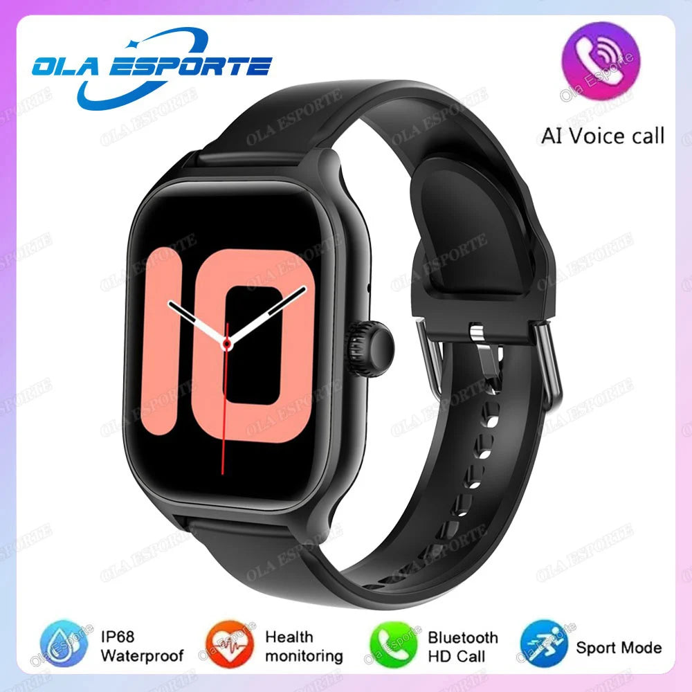 Smartwatch HD 2,01” com Chamadas Bluetooth e Monitorização da Saúde