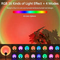 Projetor LED Sunset RGB com Comando – Luz Ambiente Multicolor para Decoração
