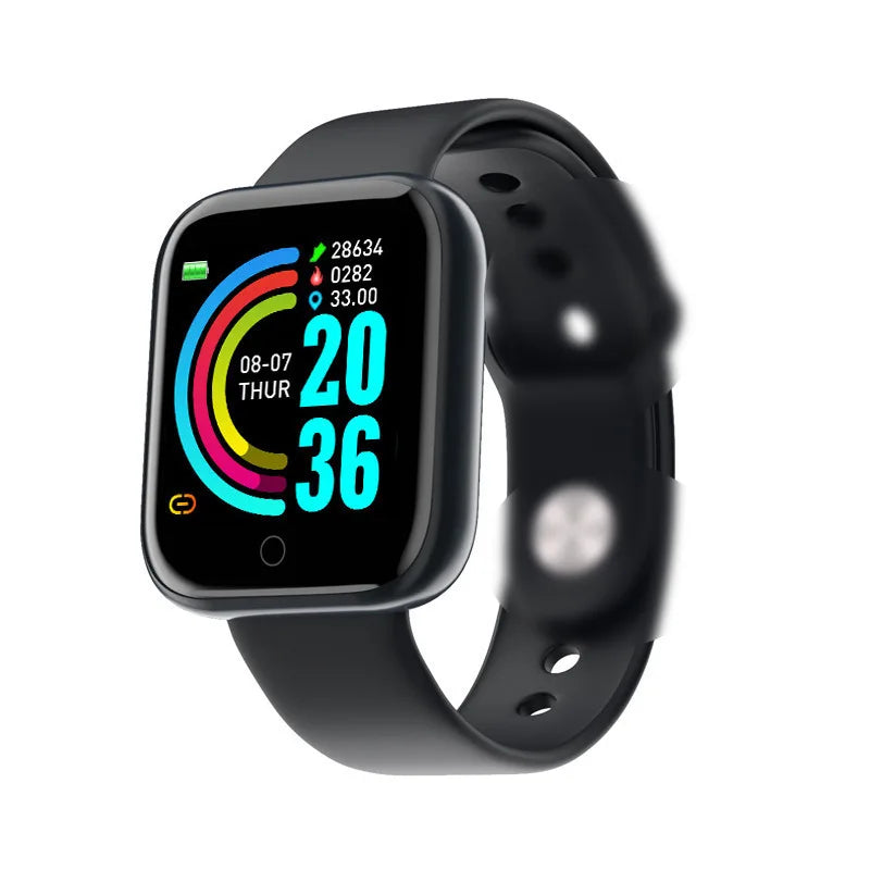 Smartwatch Y68 com Monitorização da Saúde e Fitness