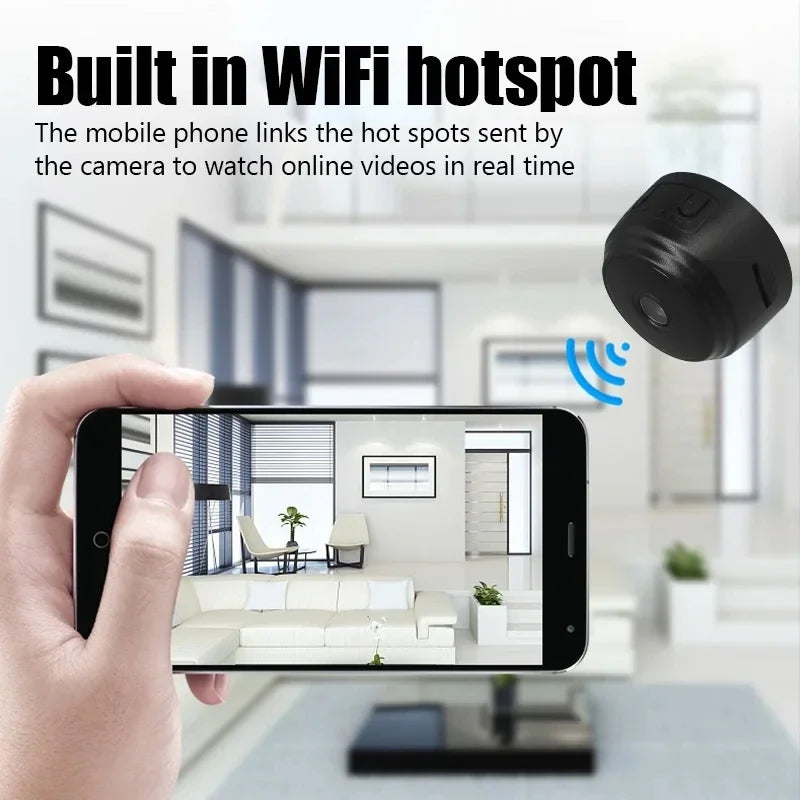 Mini Câmara Wi-Fi HD A9 – Câmara de Vigilância Inteligente
