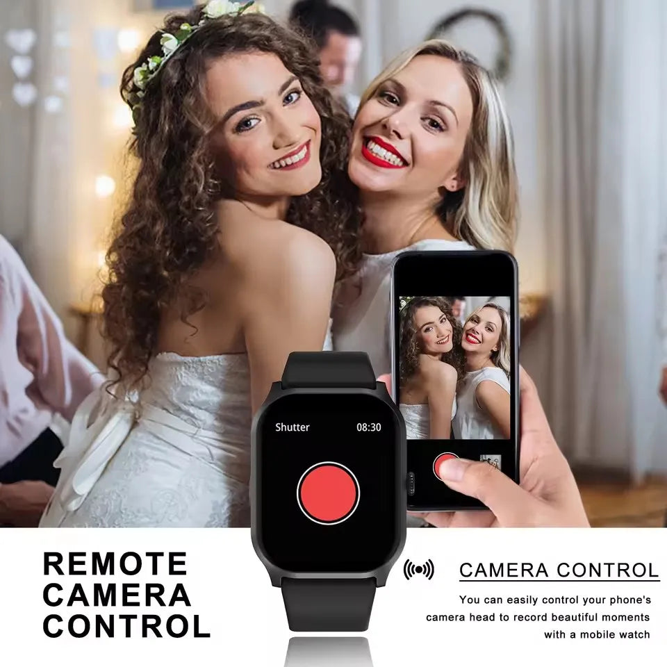 Smartwatch HD 2,01” com Chamadas Bluetooth e Monitorização da Saúde