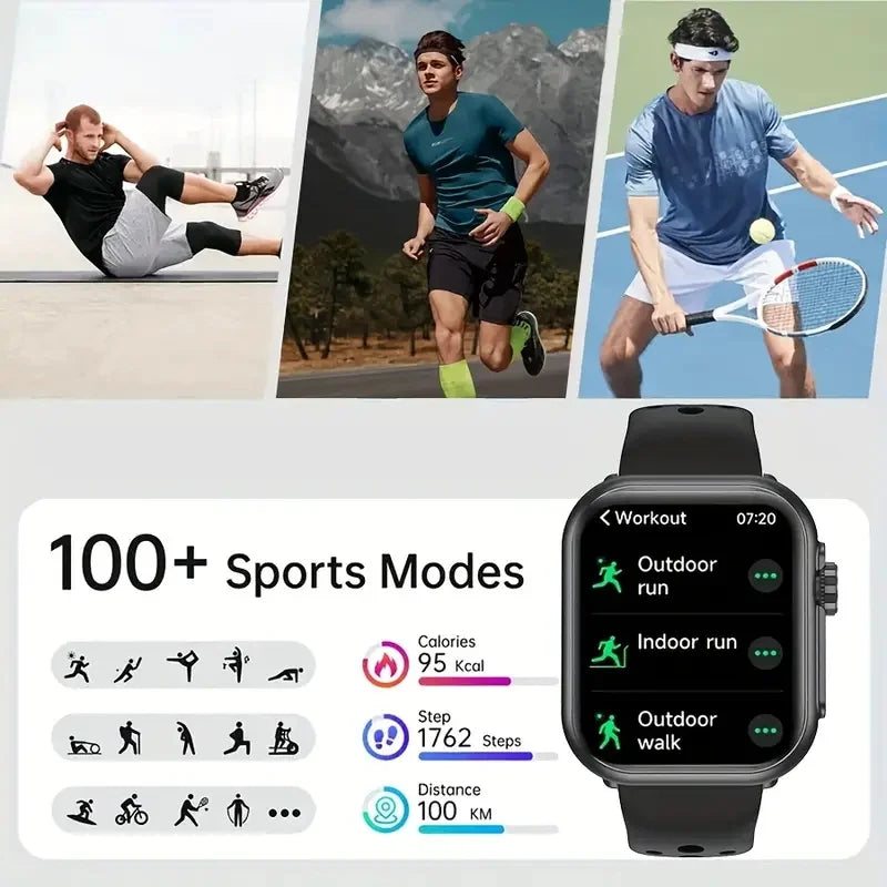 Smartwatch Ultra AMOLED 1,85” com Chamadas Bluetooth e IP68