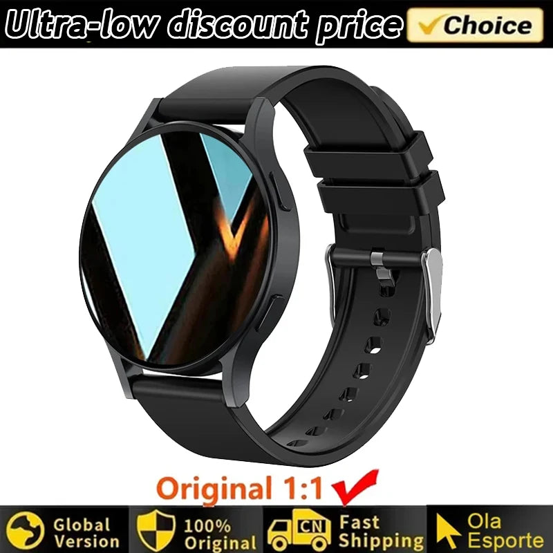 Smartwatch Elegante com Chamadas Bluetooth e Monitorização da Saúde