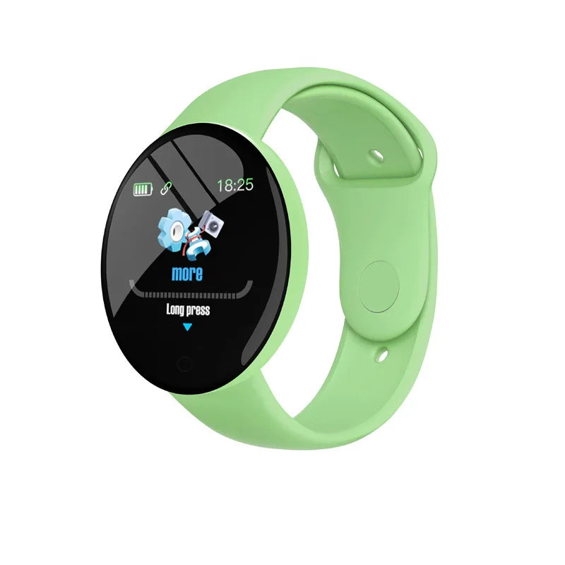 Smartwatch Redondo com Chamadas Bluetooth e Monitorização da Saúde