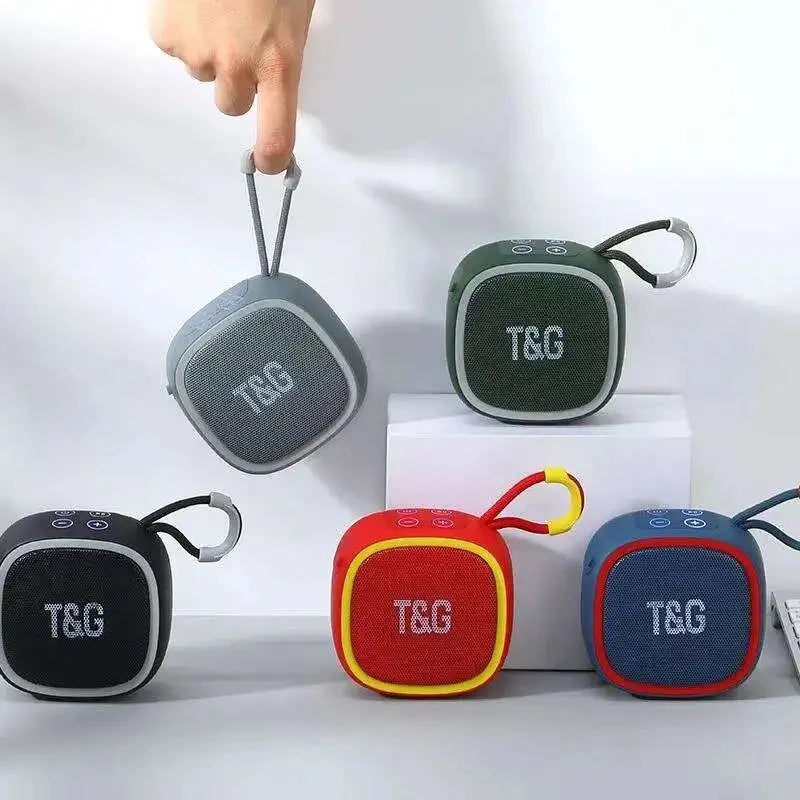 Coluna Bluetooth Portátil T&amp;G – Som Estéreo, Rádio FM e Bluetooth 5.3