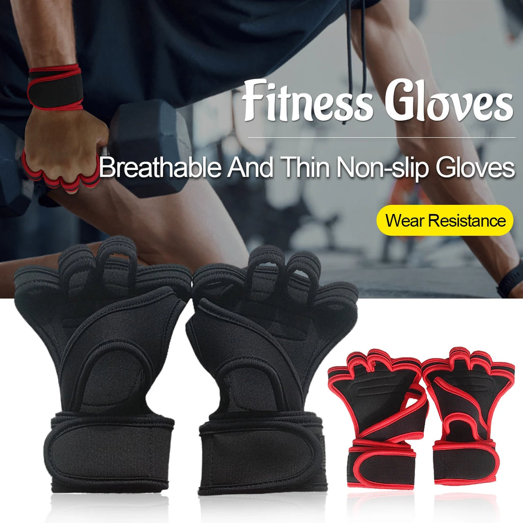 Luvas de Musculação com Suporte para Pulsos